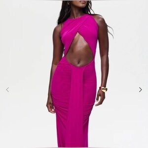 MURCI KAIA drape detail maxi dress